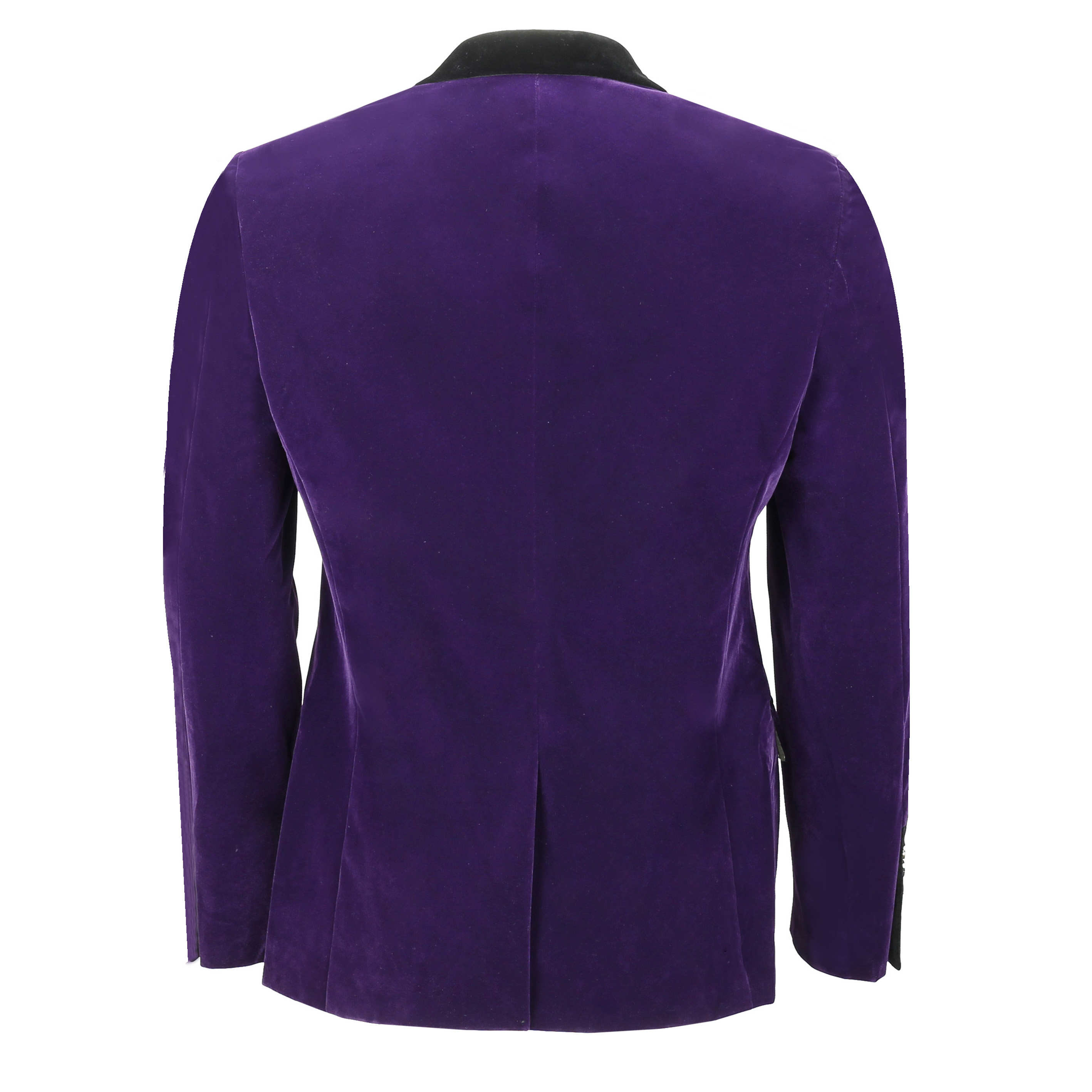 Mens Purple Velvet Vintage 3 Piece Suit Tuxedo Blazer Coat Waistcoat Trouser