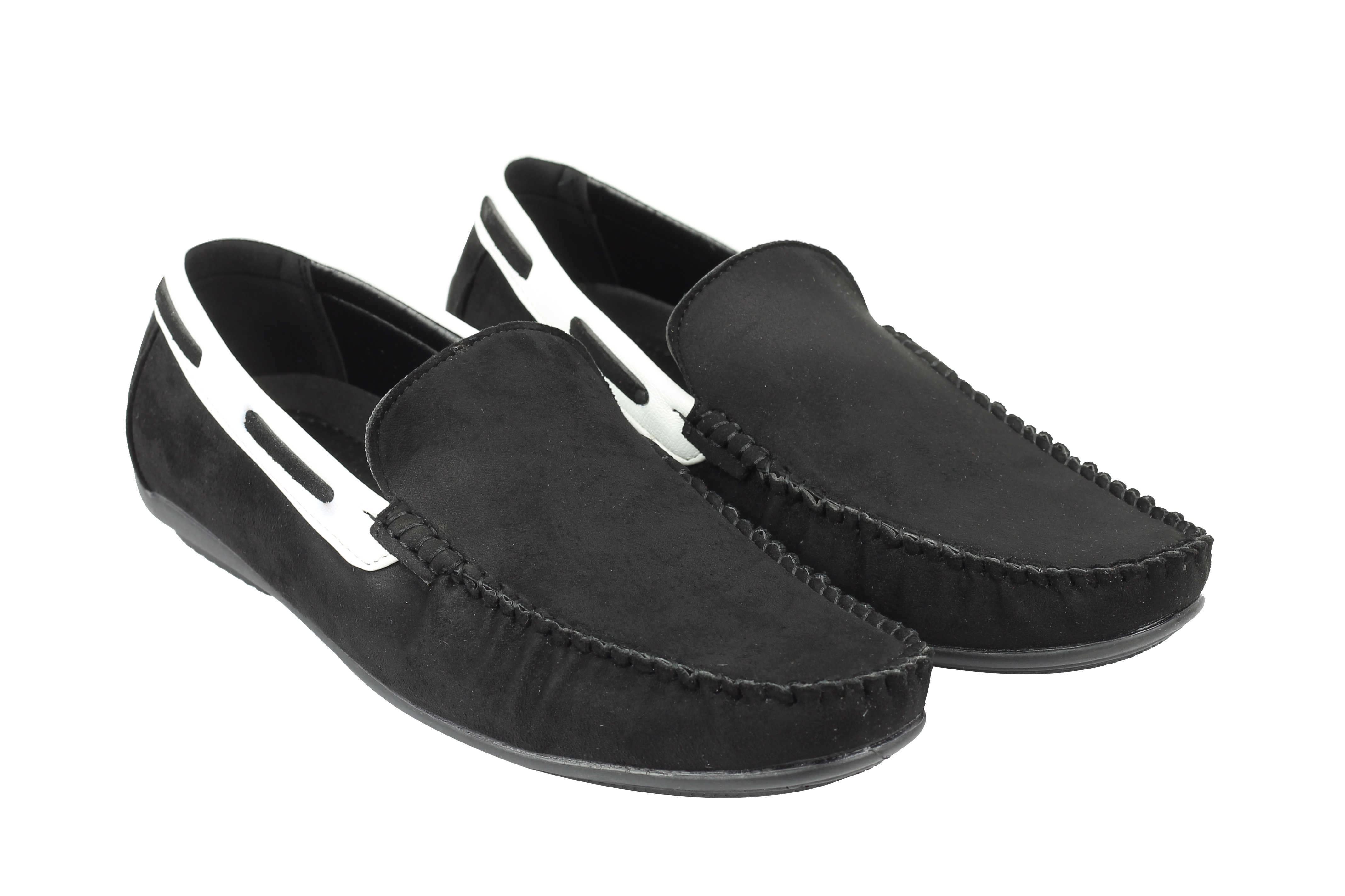 Mens Suede Faux Leather Slip on Loafers Moccasins Smart Casual Driving Shoes 