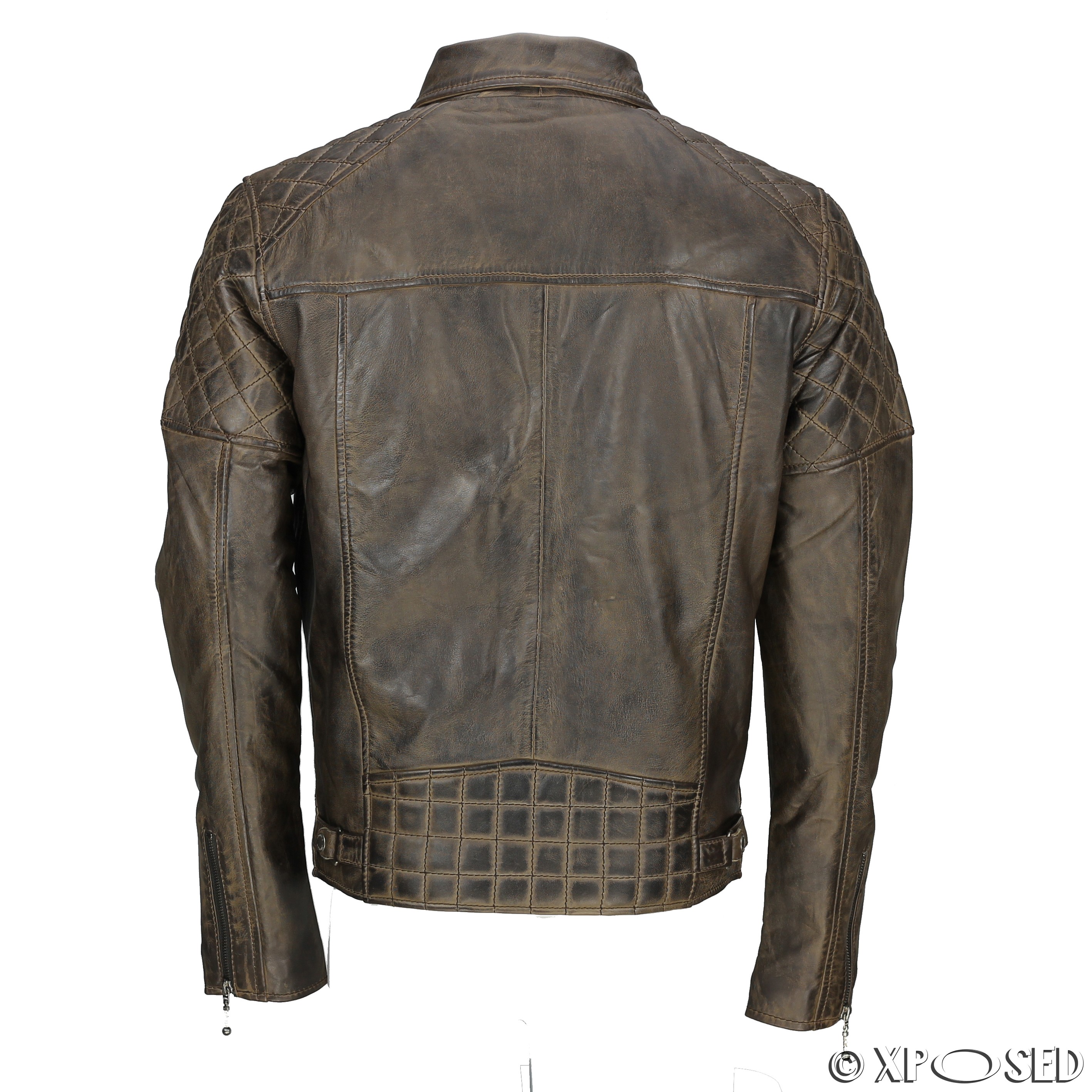 Vintage Brown Motorcycle Jacket 60