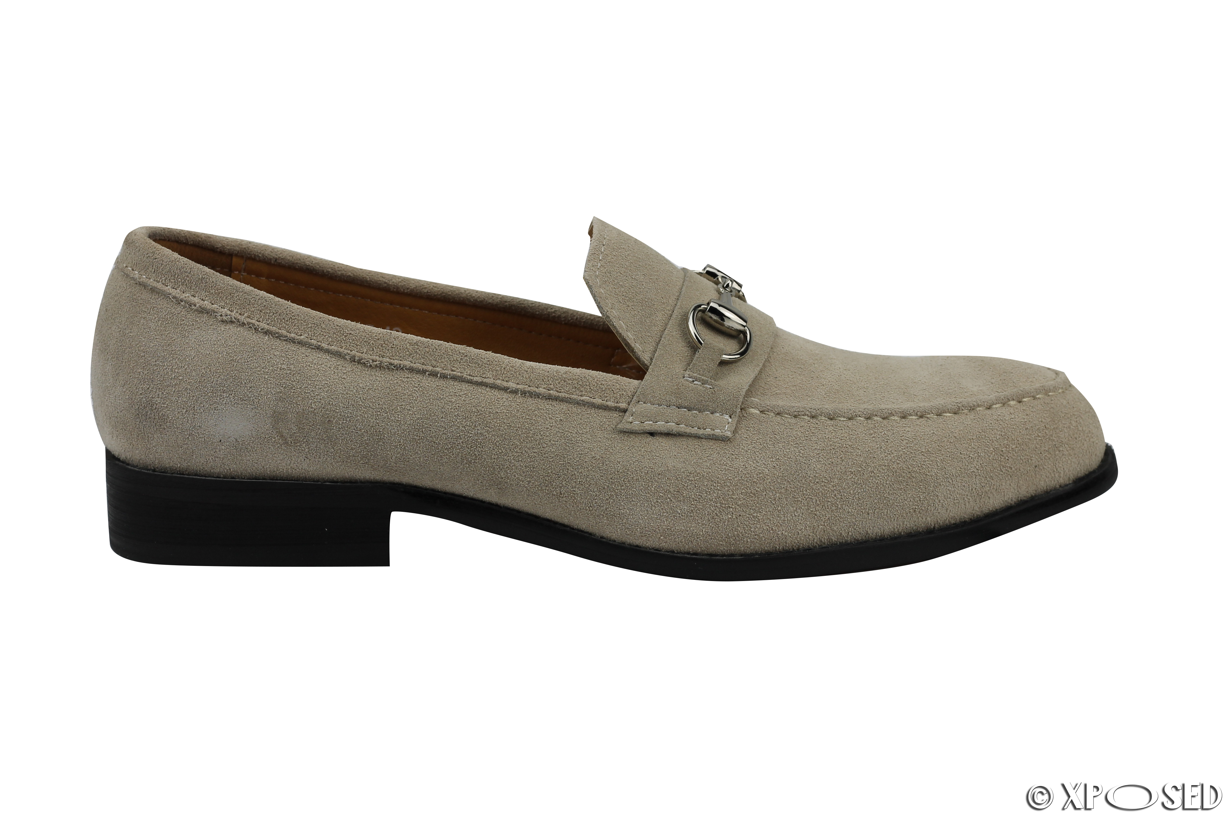 mens cream suede loafers