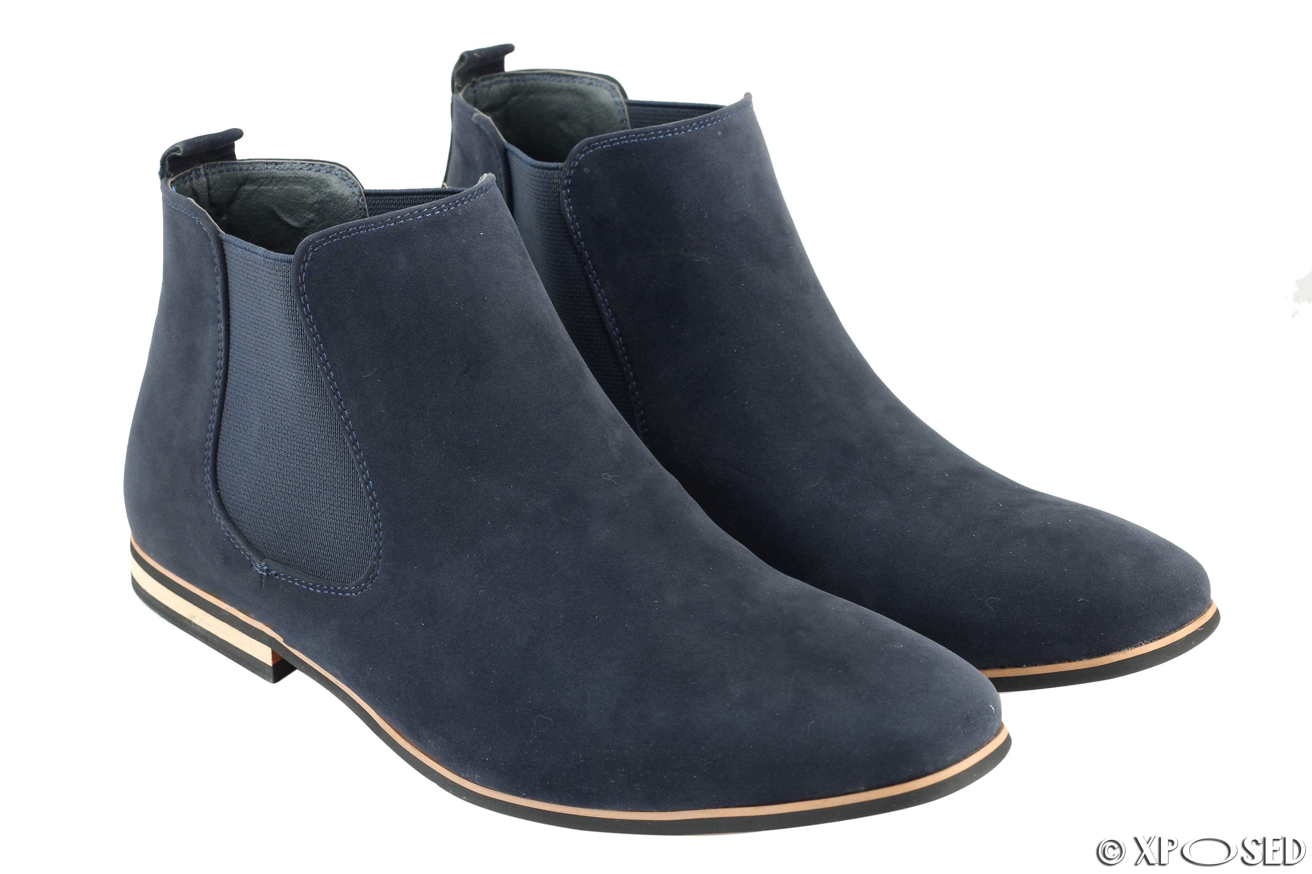 Mens Suede Chelsea Boots Italian Style Smart Casual Desert Dealer Ankle