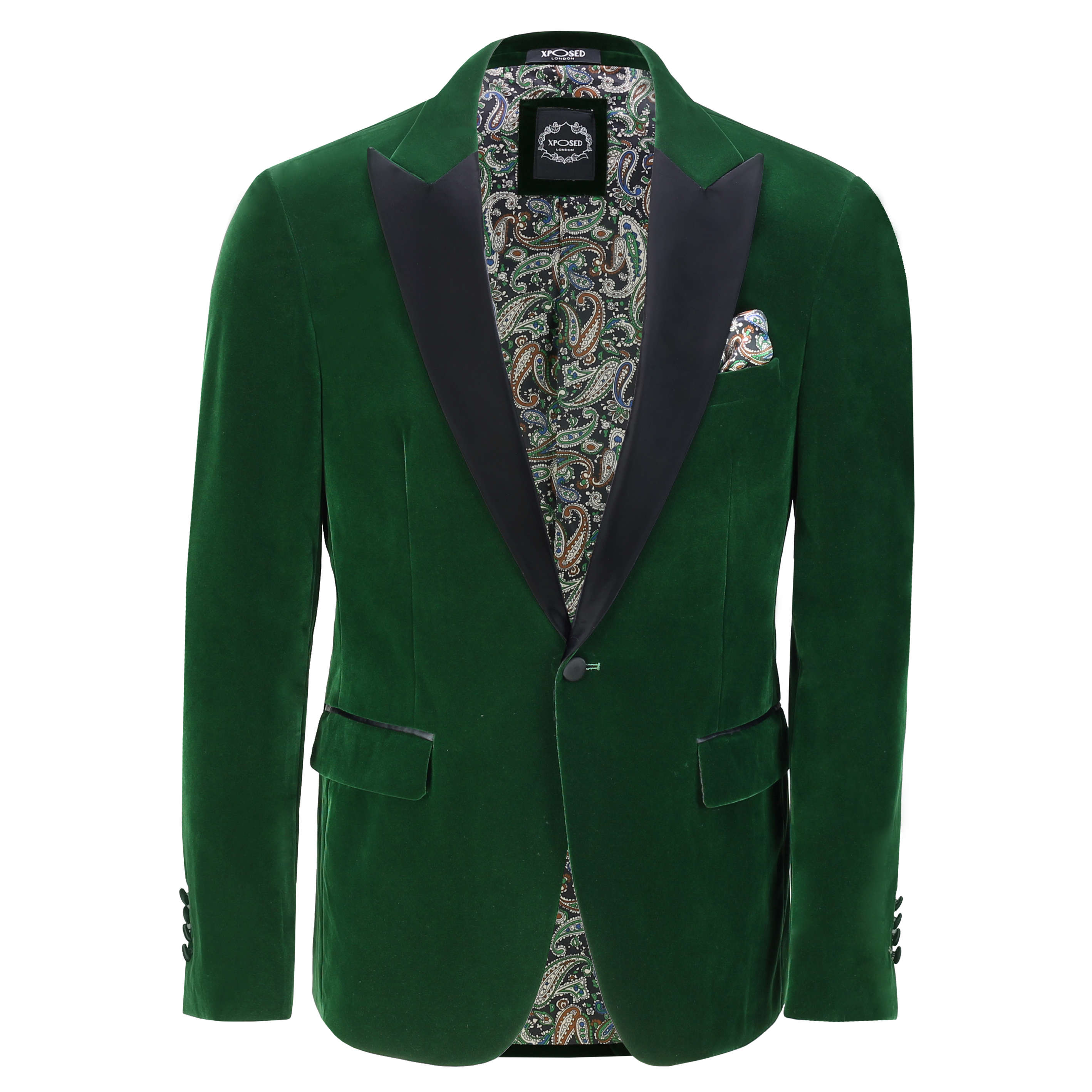 Mens Green Velvet Tux Dinner Jacket Vintage 3 Piece Suit - Item Sold ...