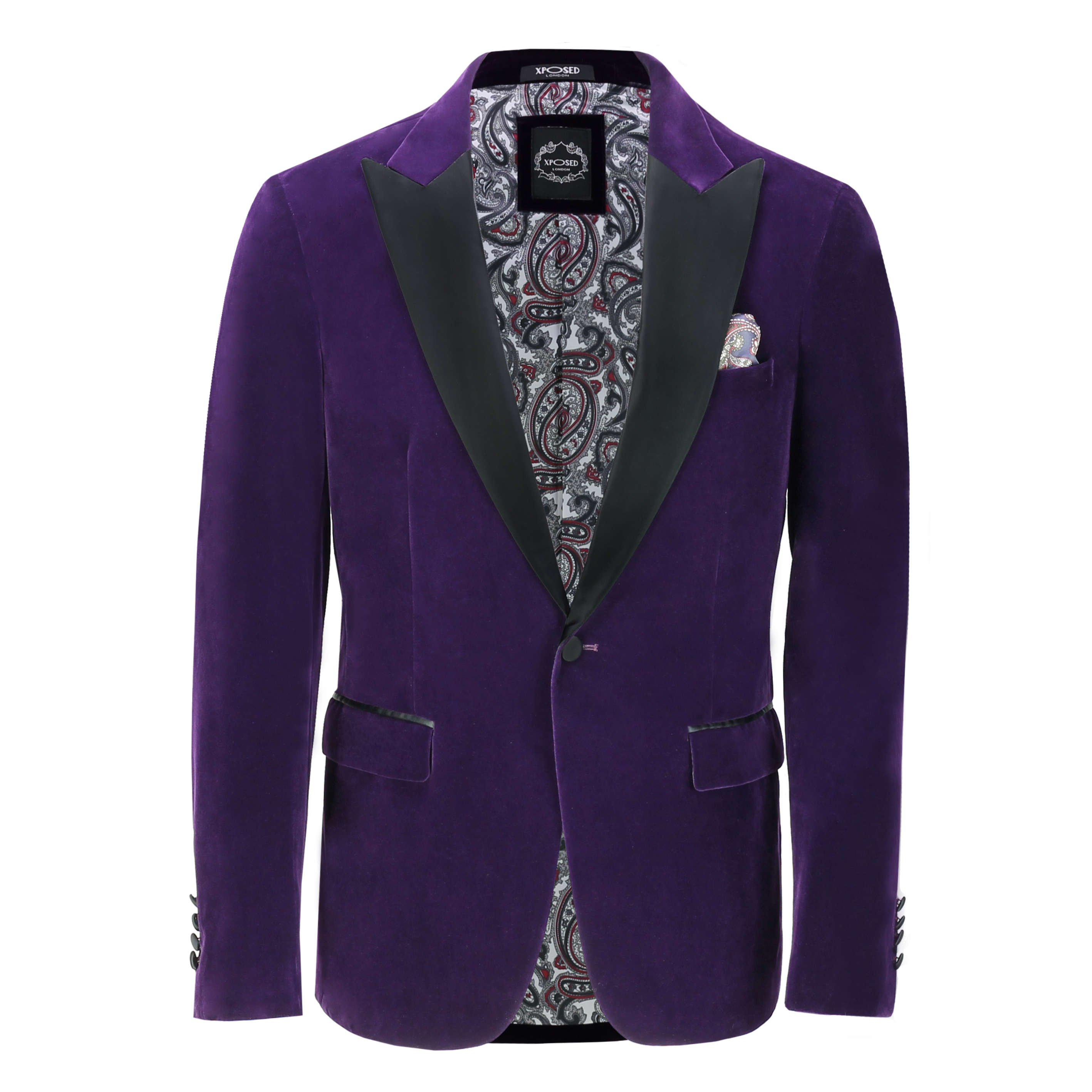 Mens Purple Velvet Tux Dinner Jacket Vintage 3 Piece Suit - Item Sold ...