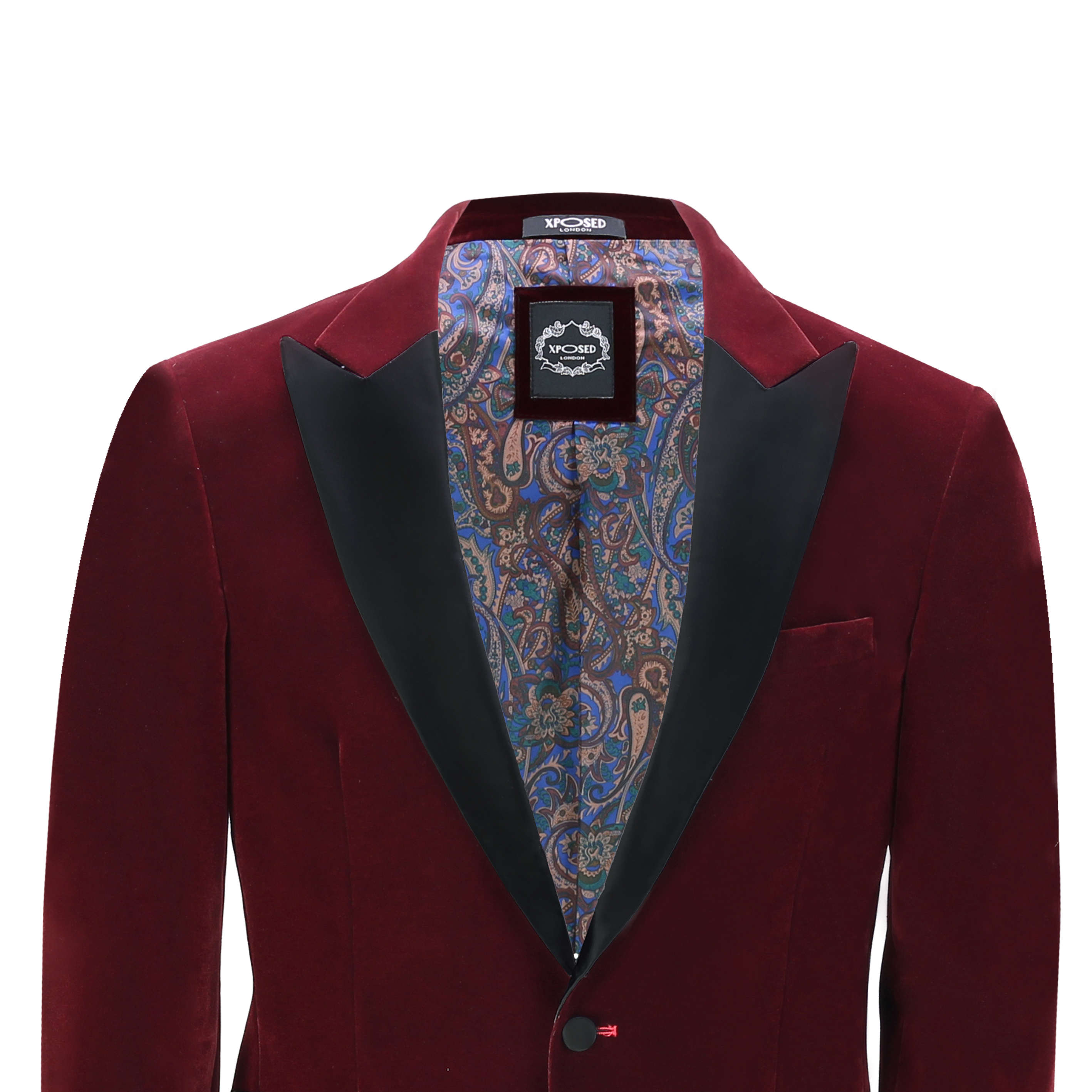 Item Sold Separately Mens Maroon Velvet Tux Dinner Jacket Vintage 3 Piece Suit