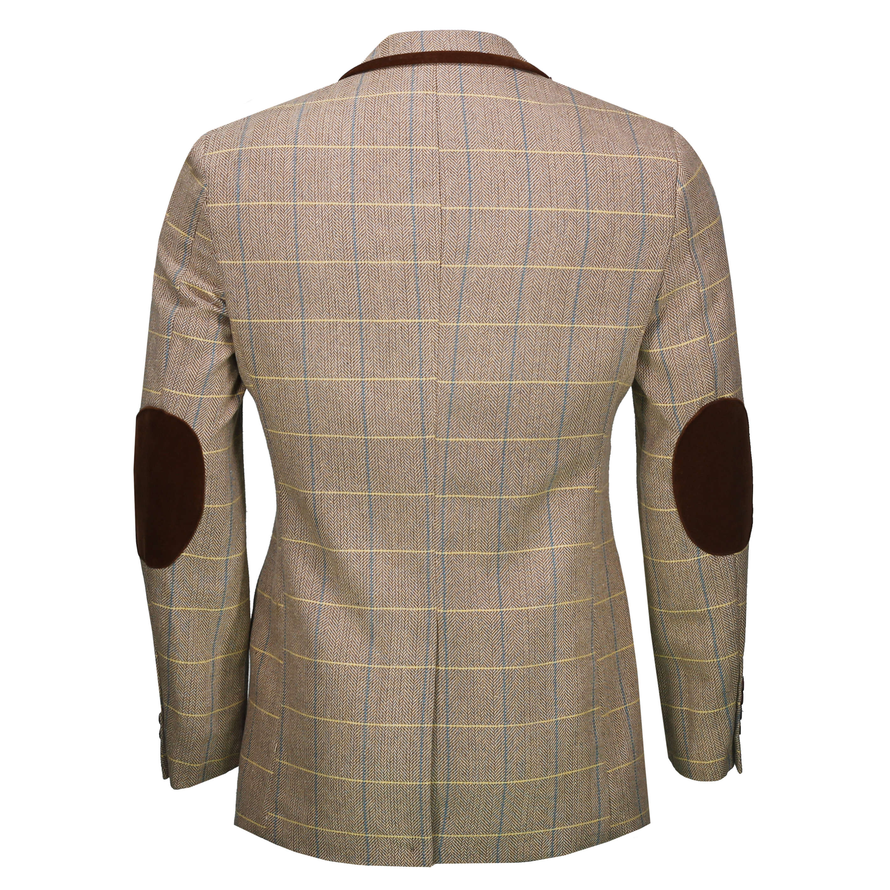 Mens Vintage Herringbone Tweed Check Blazer Smart Formal Designer ...