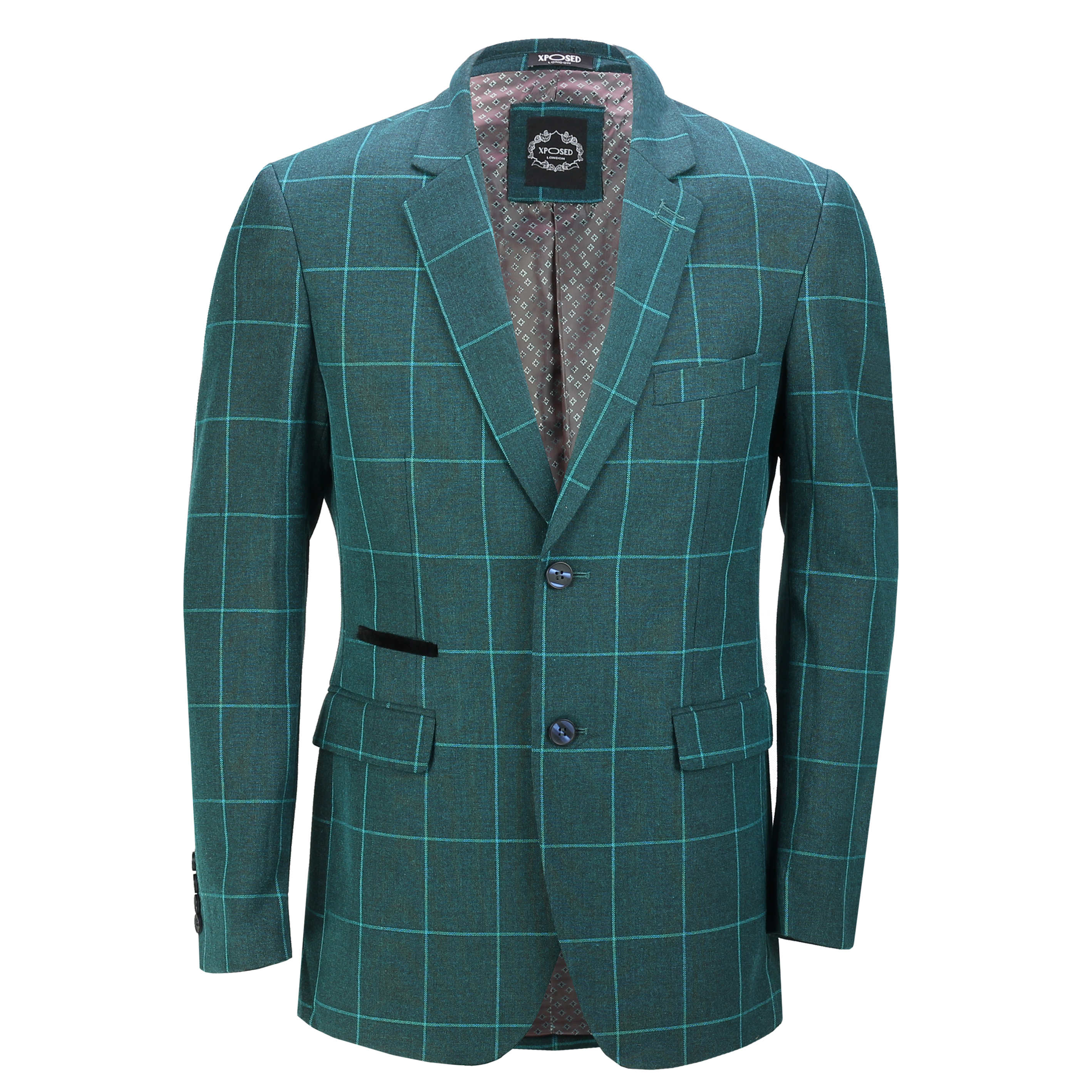 windowpane blazer mens