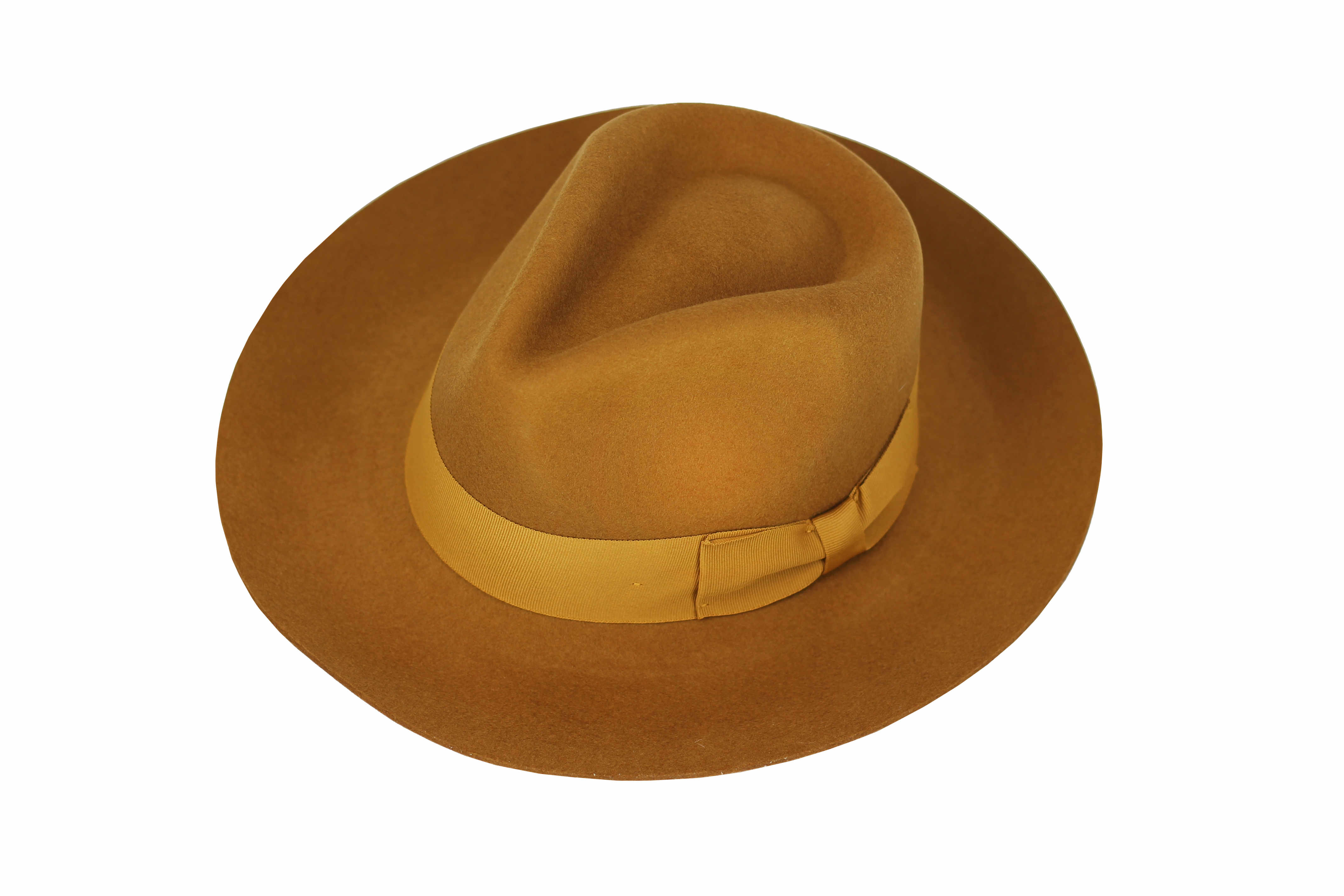 Gladwinbond Quality Hand Made Stiff & Snap Brim Fedora Trilby Hat with Matching Band 100% Wool 