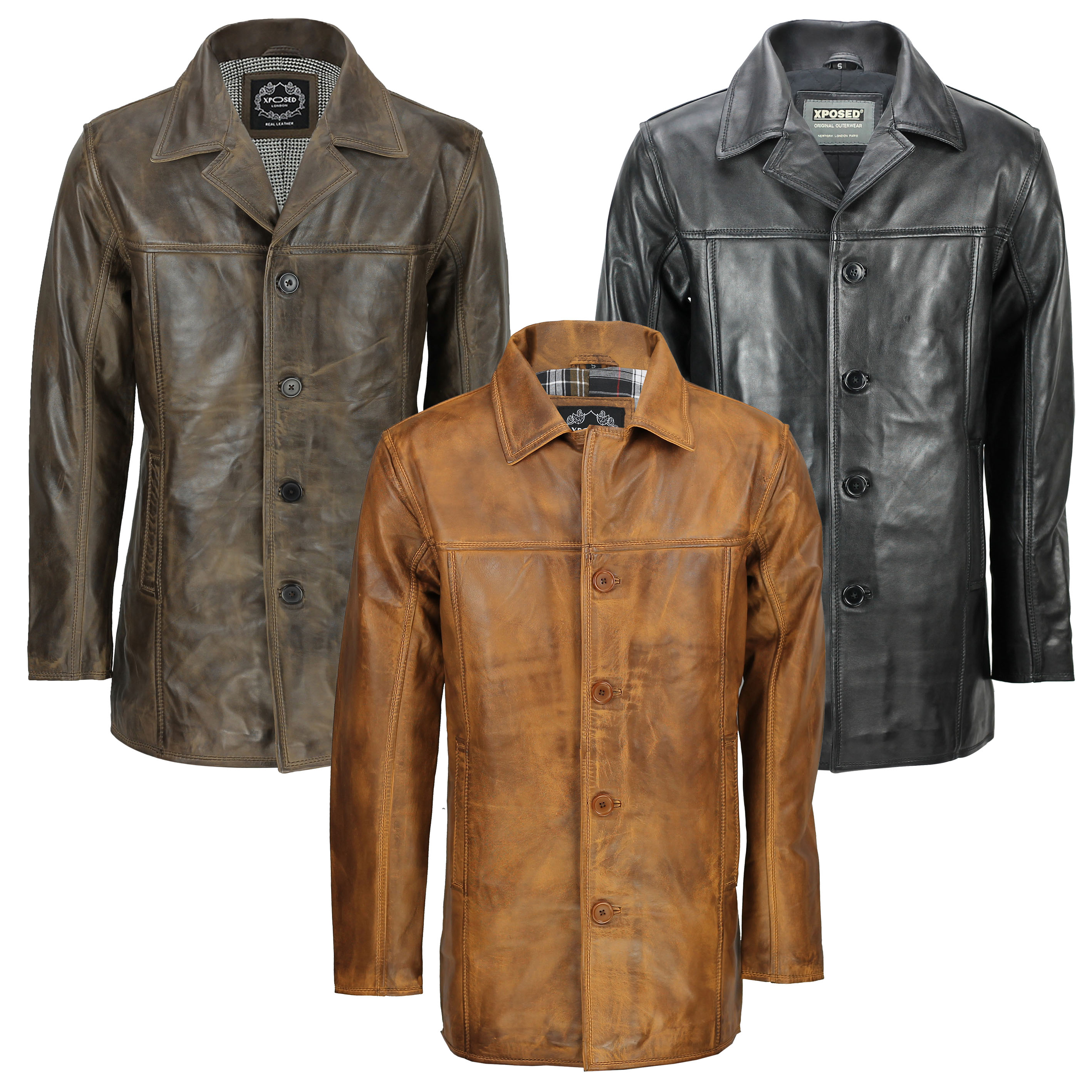 leather reefer jacket