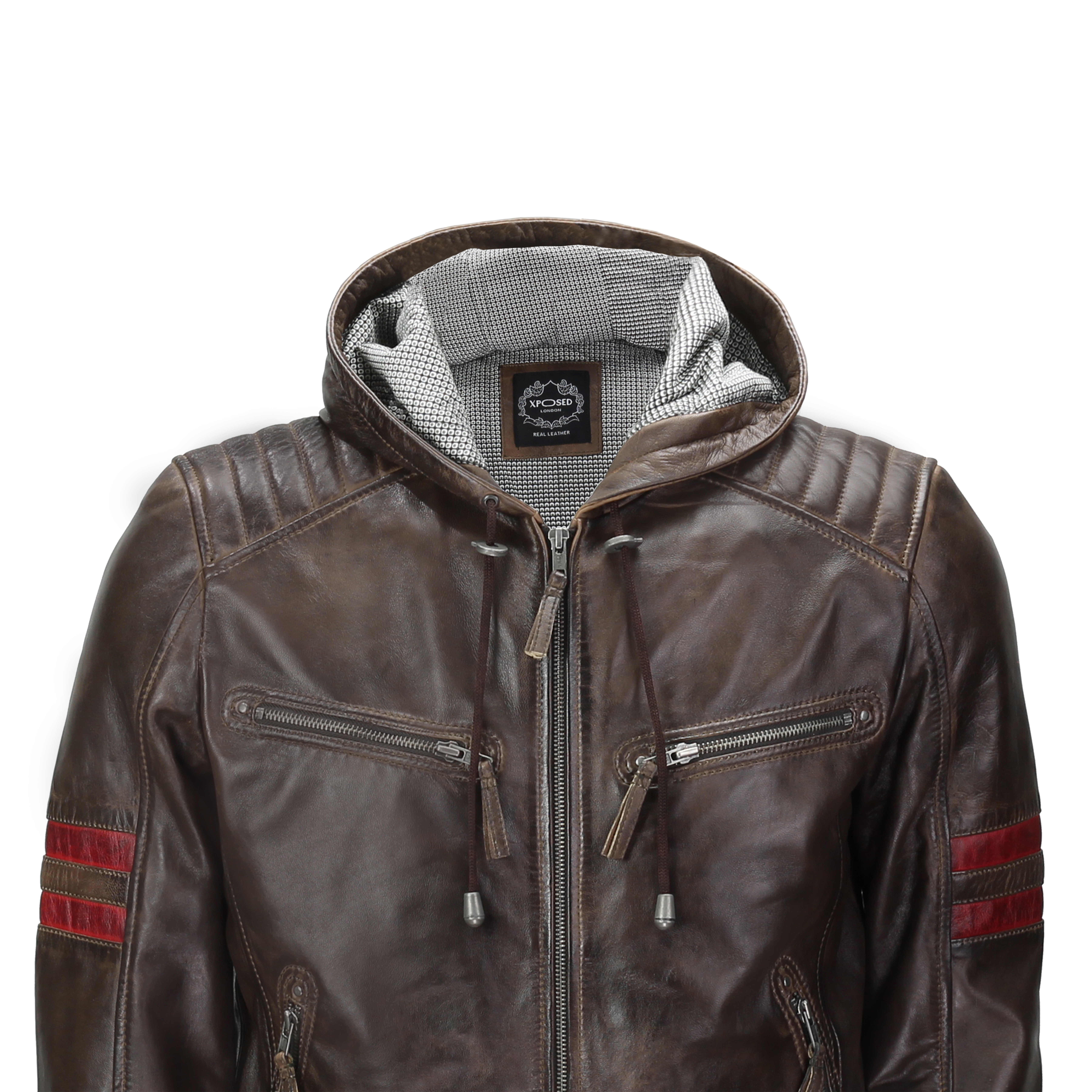 xposed leather jacket