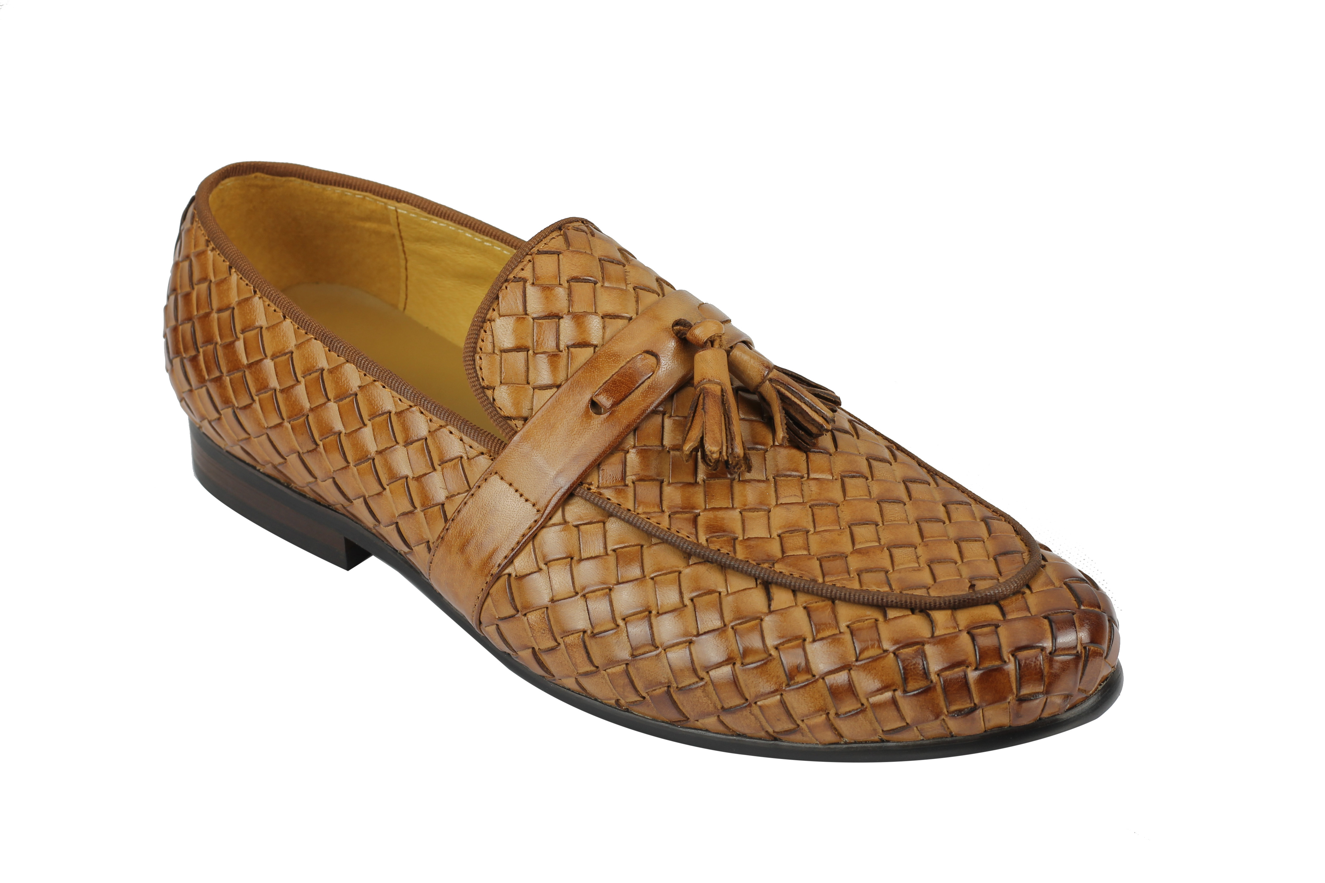 woven tassel loafers mens