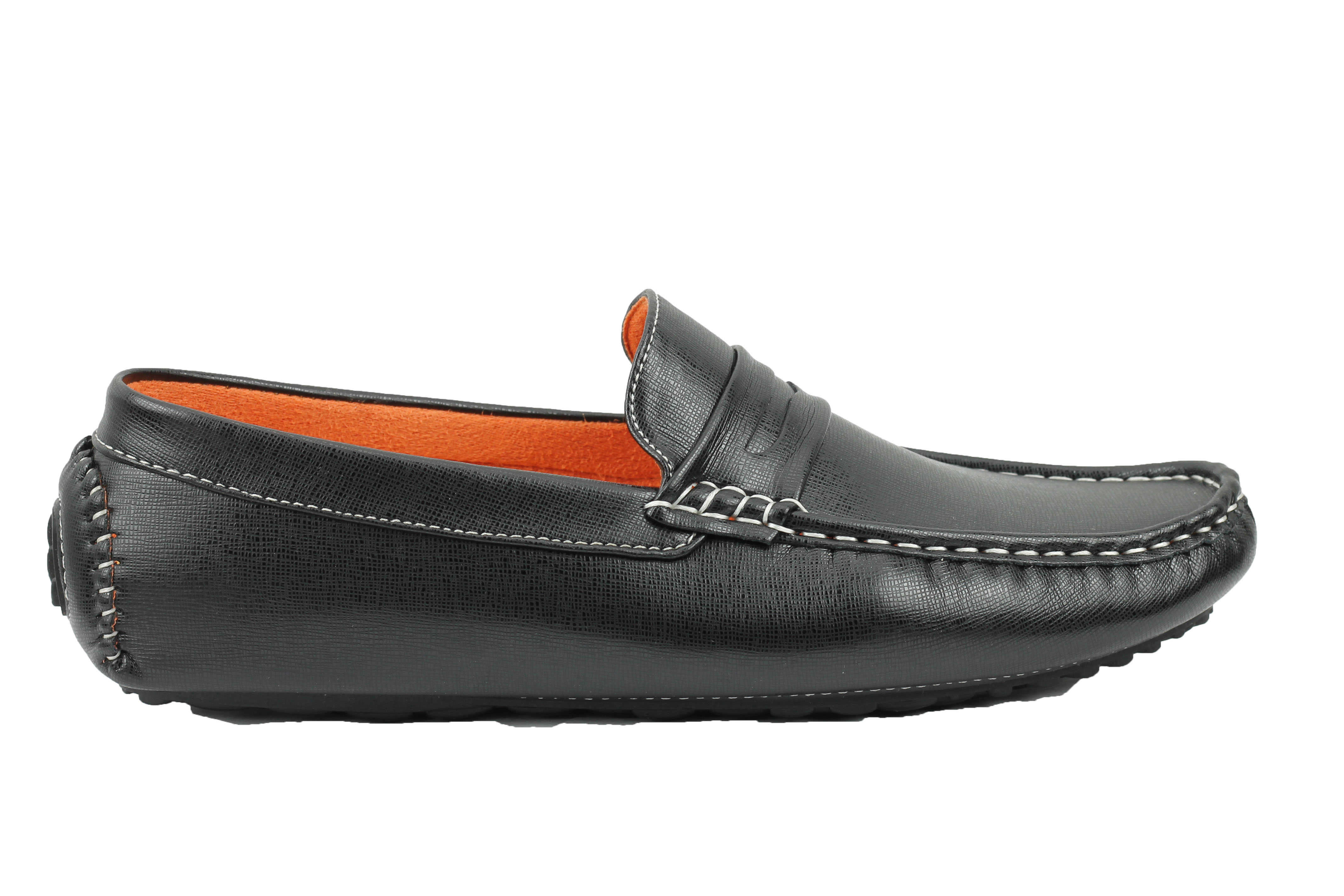 New Mens Faux Leather Slip on Penny Loafers Driving Shoes UK Sizes 6 7 ...