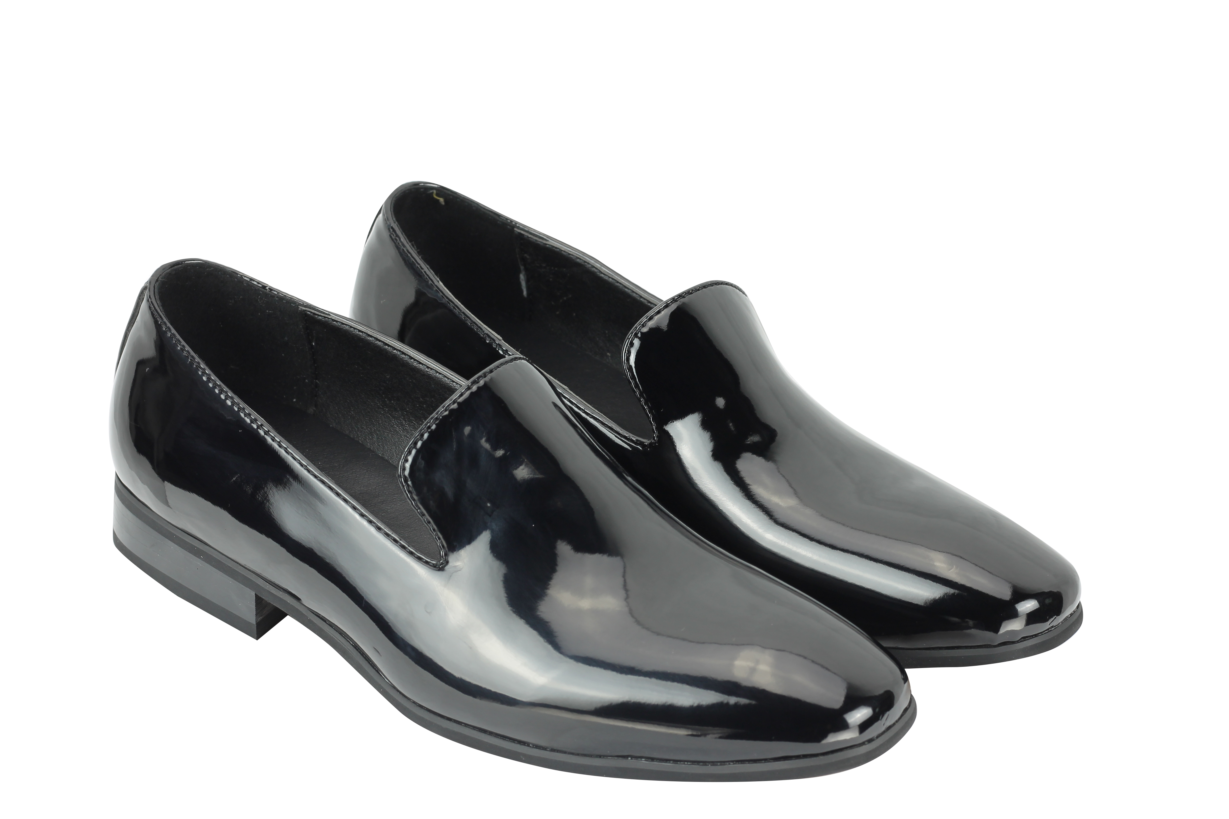 black patent mens loafers