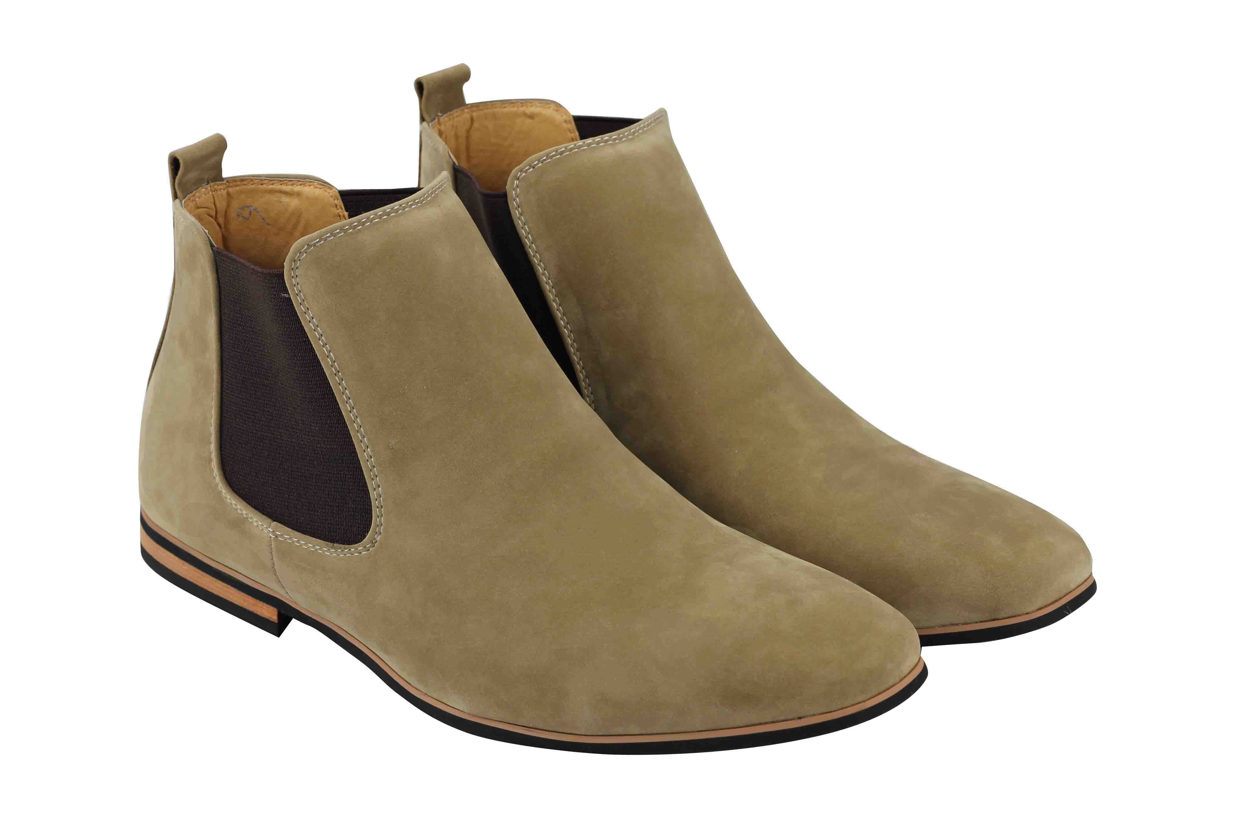 Botas de Cuero Chelsea de Gamuza para Hombre Estilo Italiano Inteligentes Informales Desierto Zapatos eBay