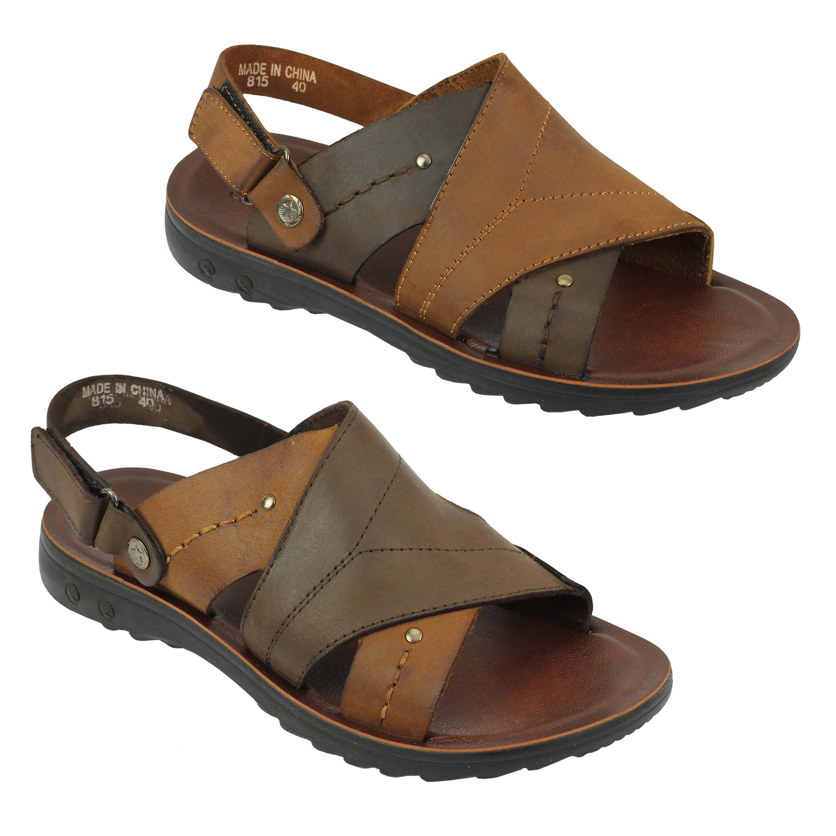 real leather sandals