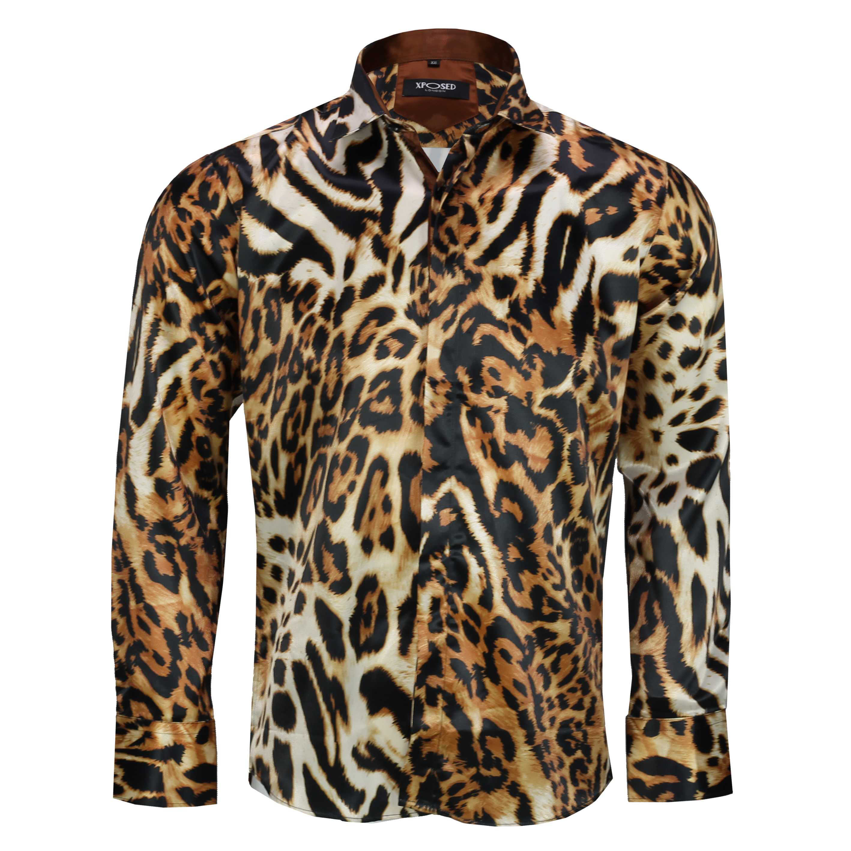 leopard silk shirt mens