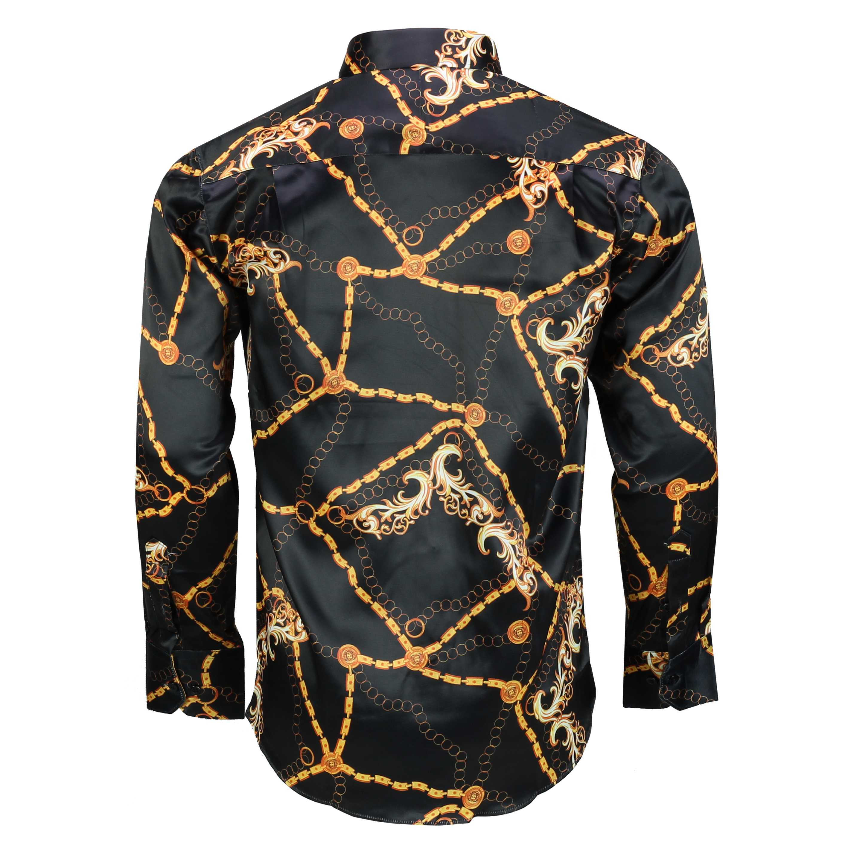 chain satin shirt