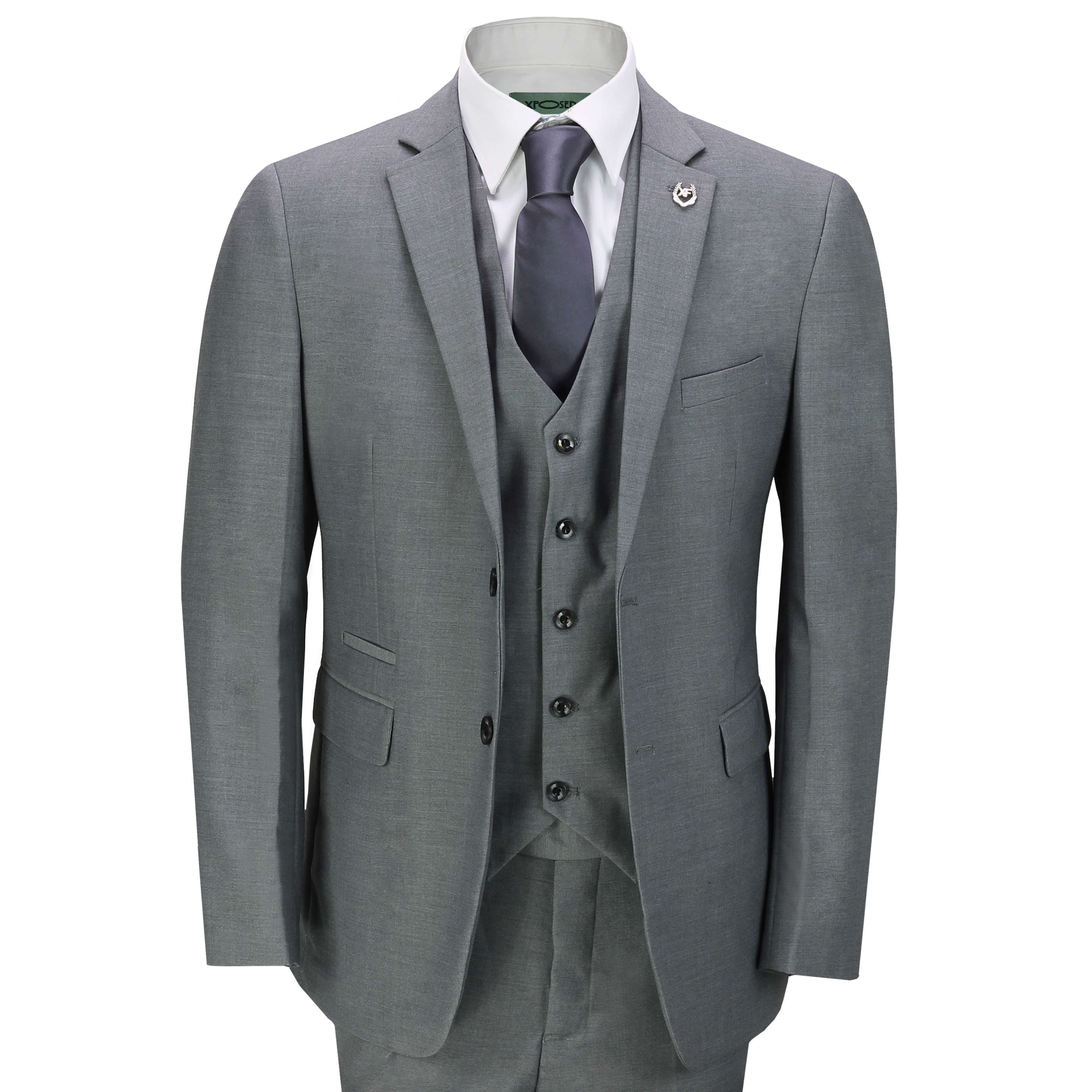 grey suit smart casual