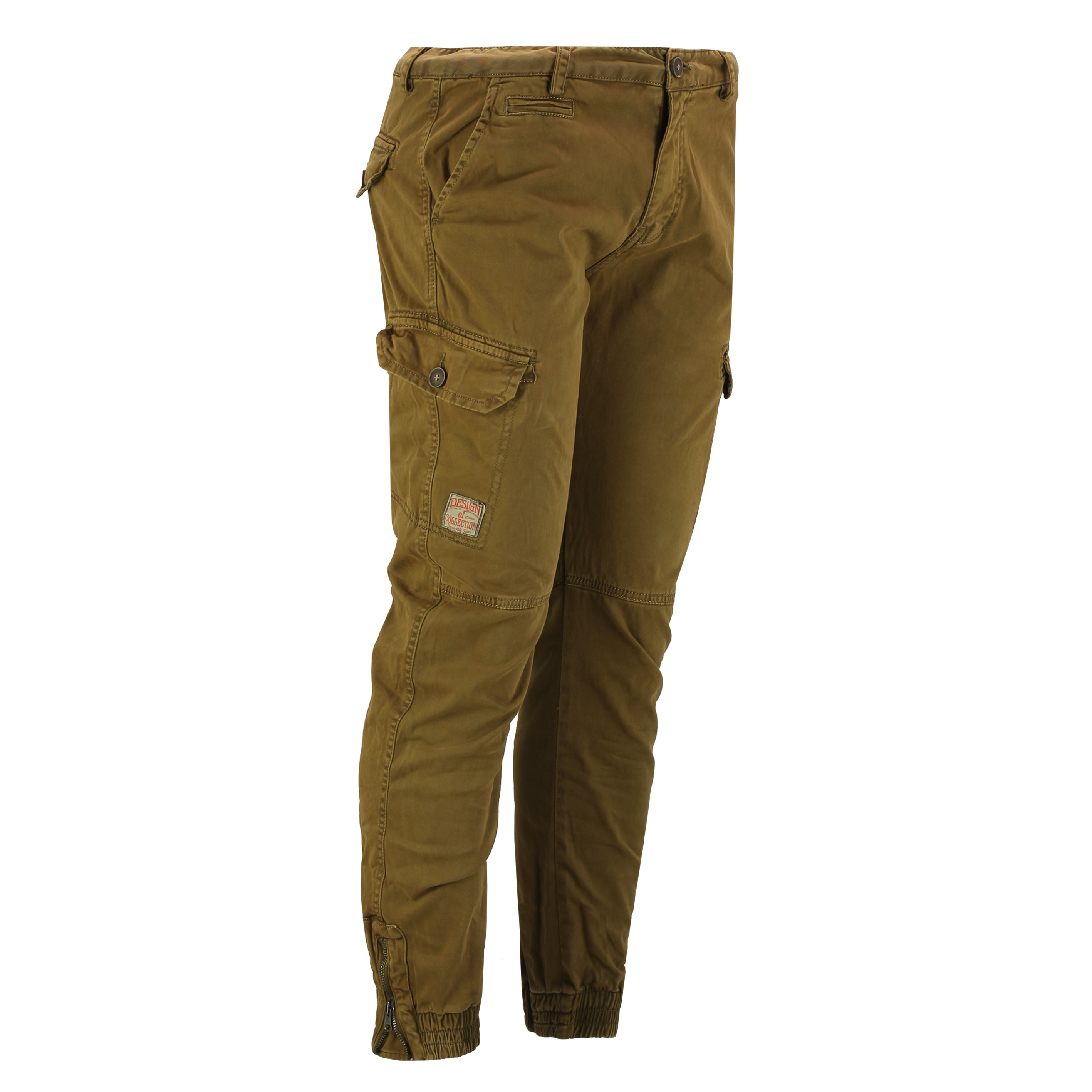 Mens Combat Cargo Trousers Washed Cotton Work Casual Pant Elastic ...