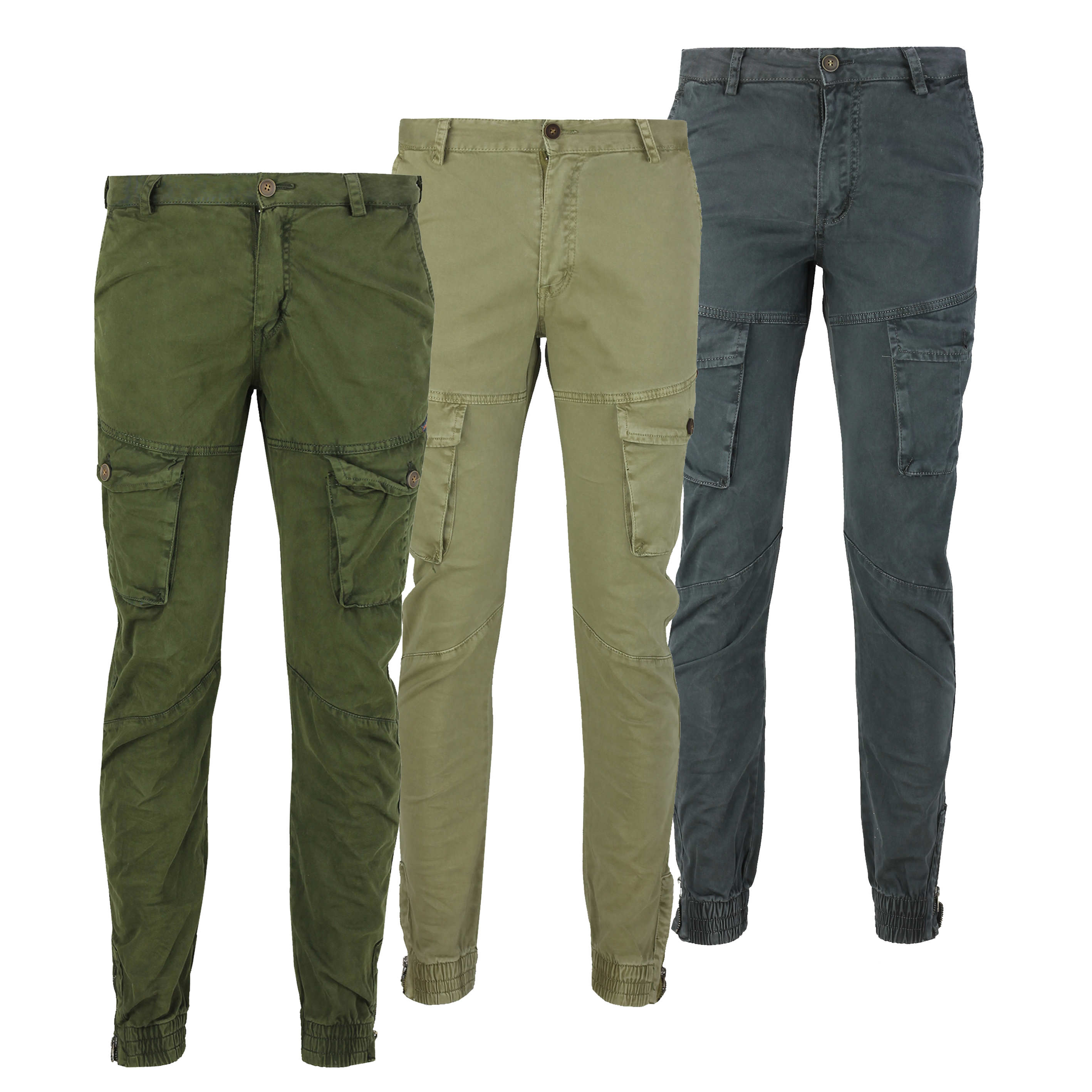 mens cuffed cargo pants