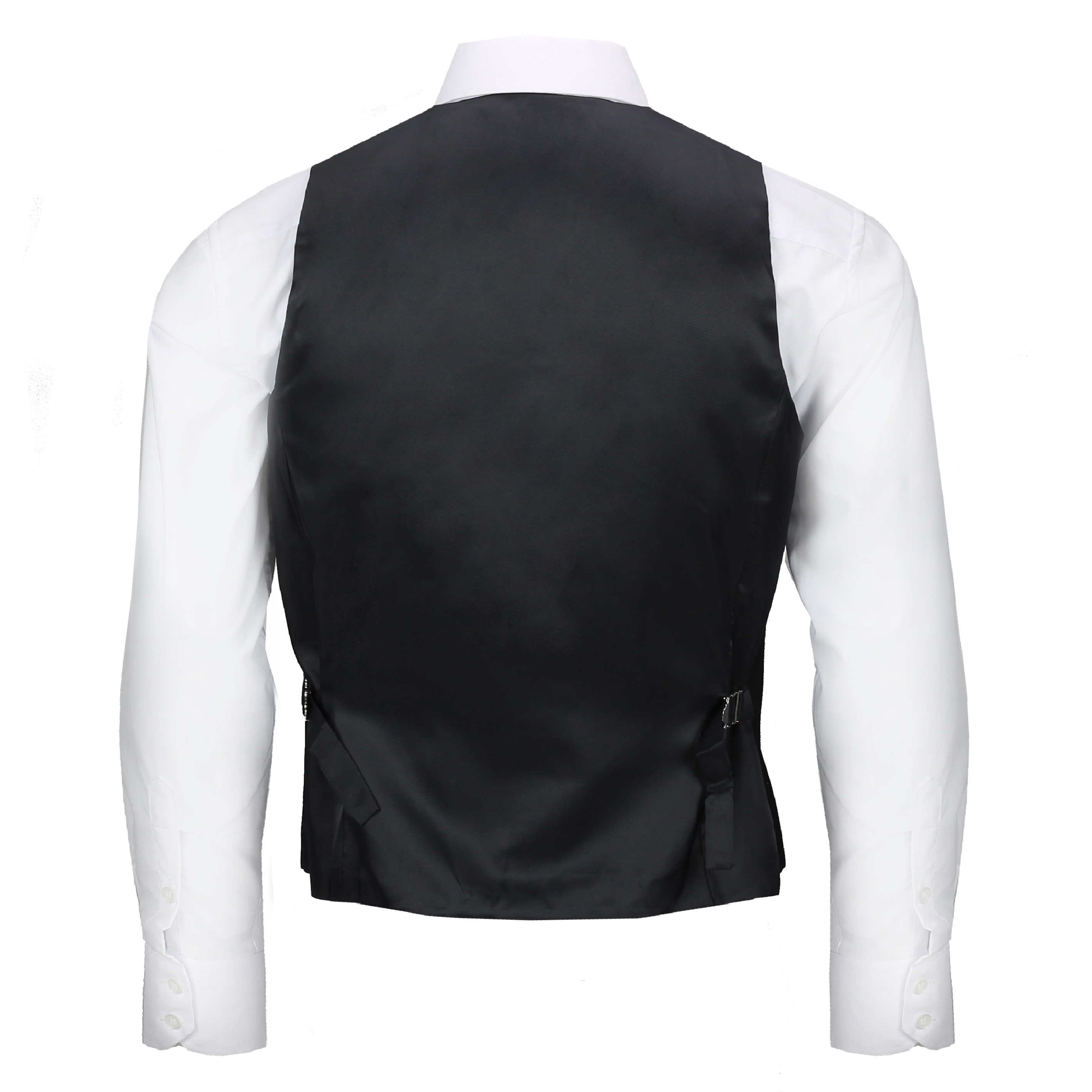 Mens Double Breasted Shawl Lapel Waistcoat Tailored Smart Wedding Dress Tux Vest 