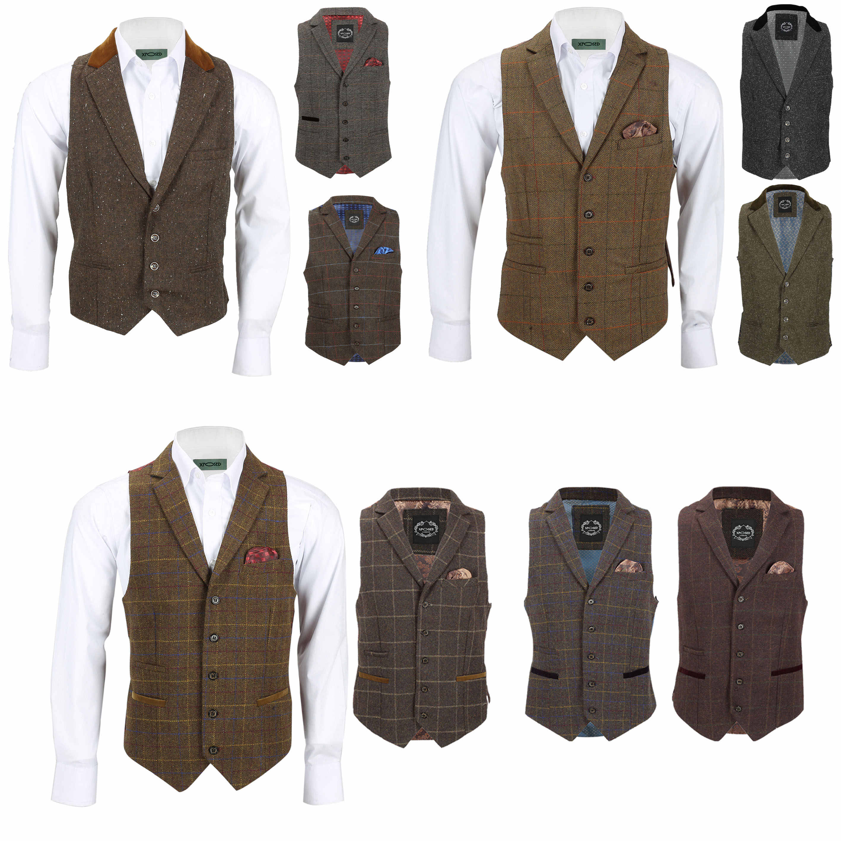 men's waistcoat with collar