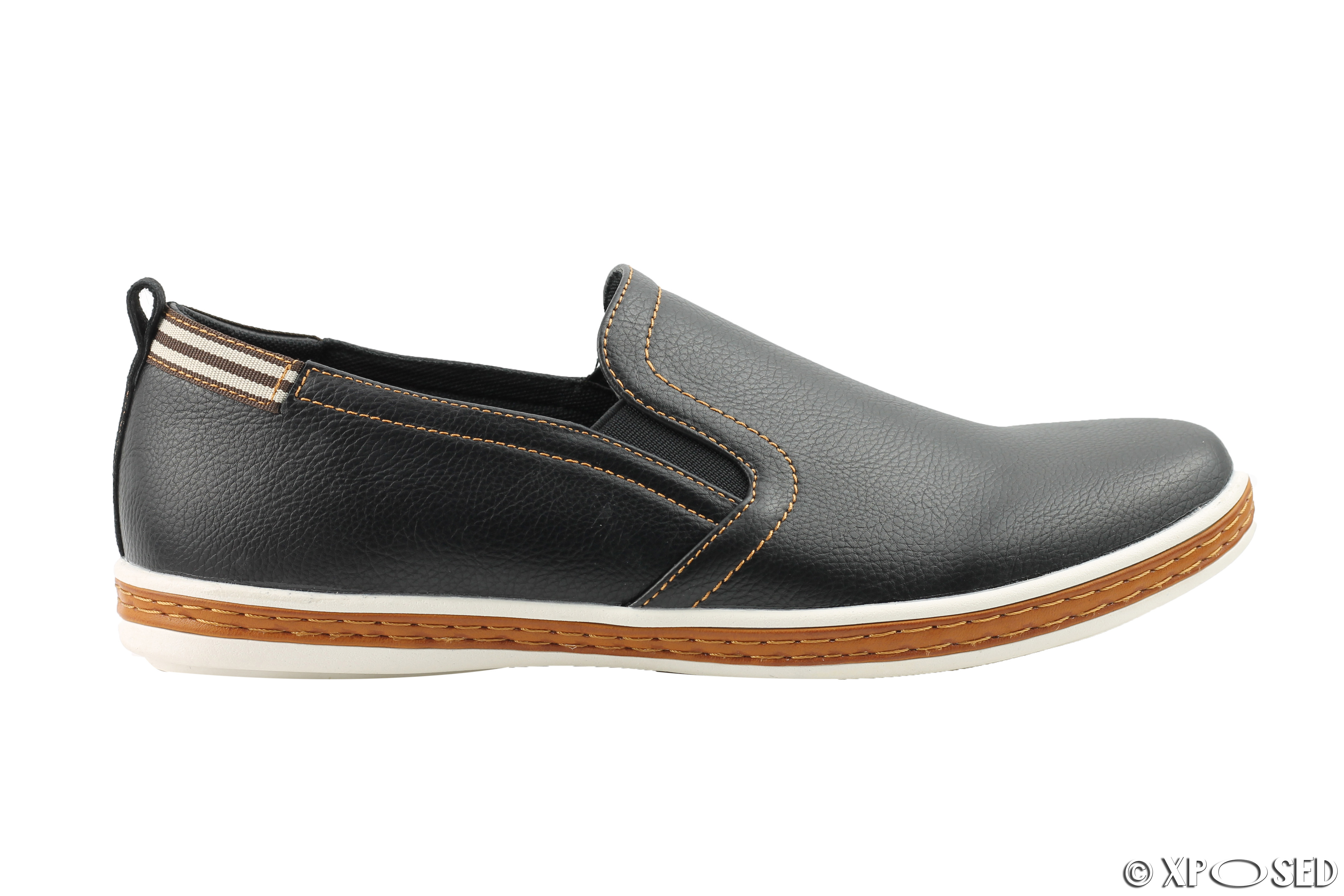 slip on homme cuir