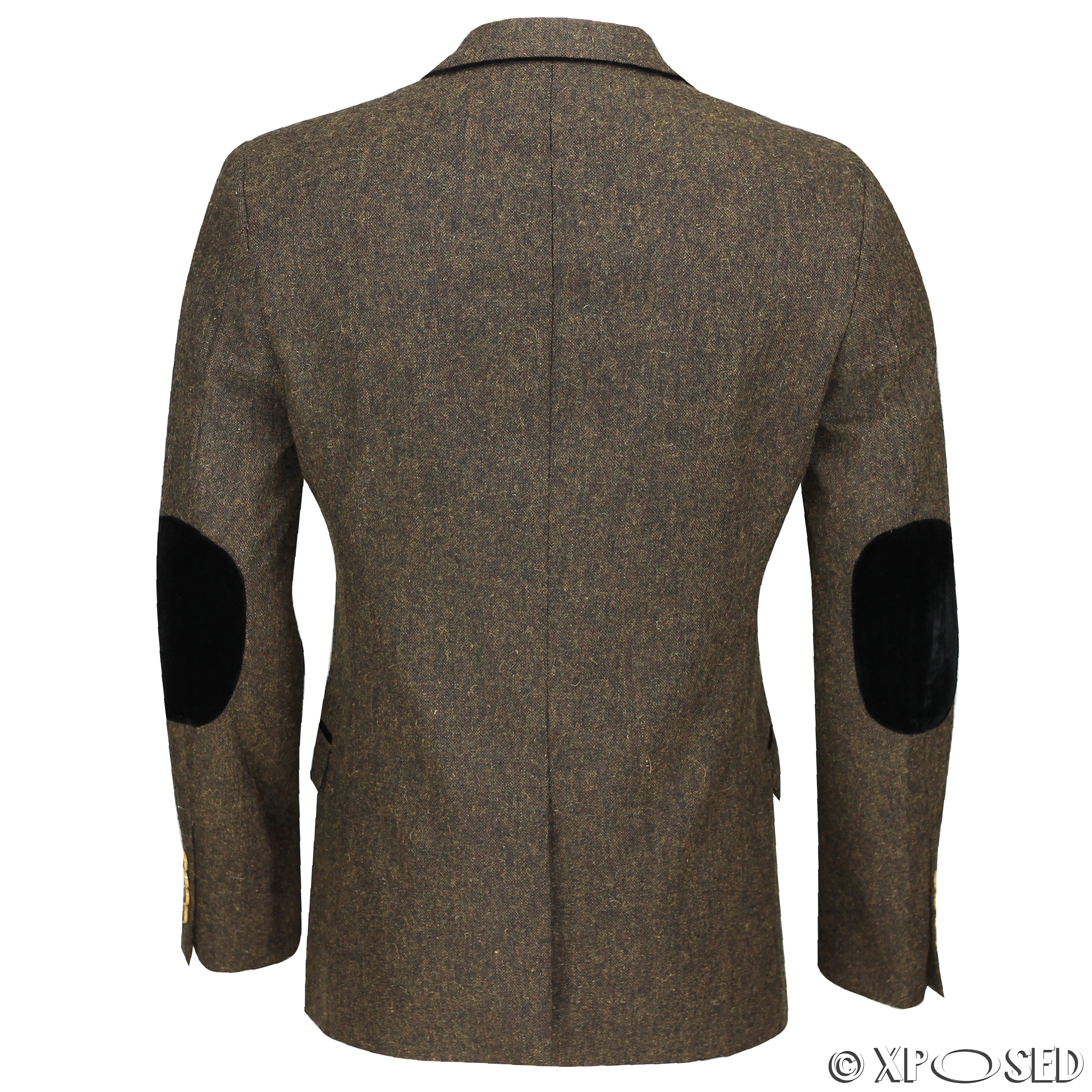 MENS BROWN WOOL Mix Tweed 3 Piece Suit Sold Separately Blazer Trouser ...