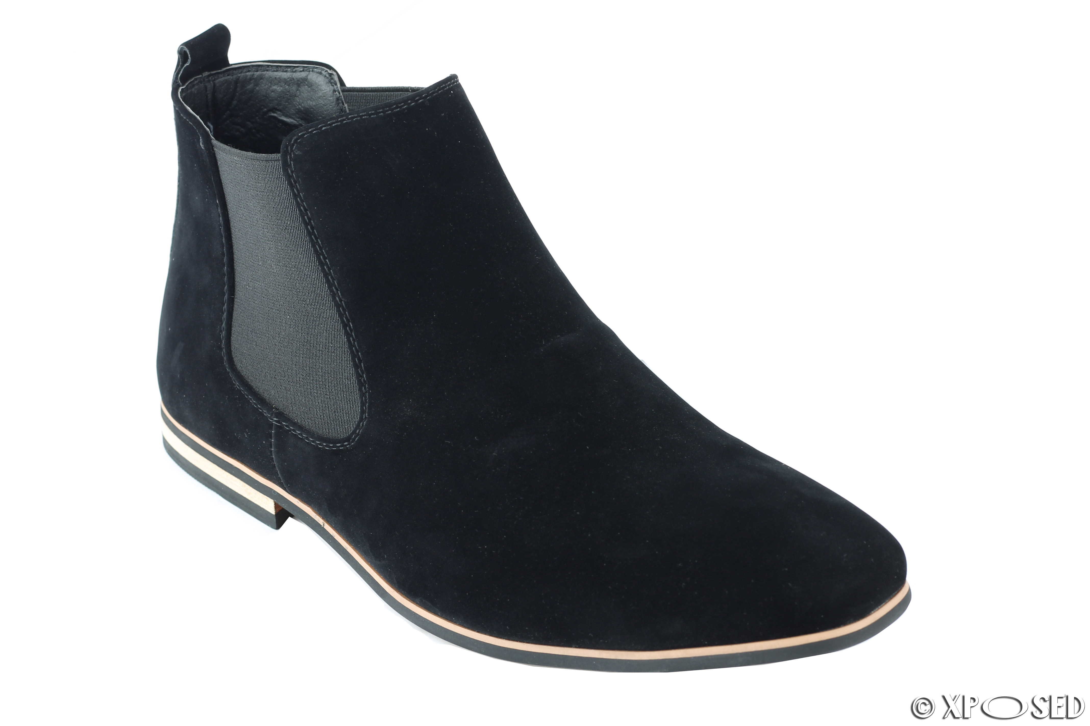 Mens Suede Chelsea Boots Italian Style Smart Casual Desert Dealer Ankle ...
