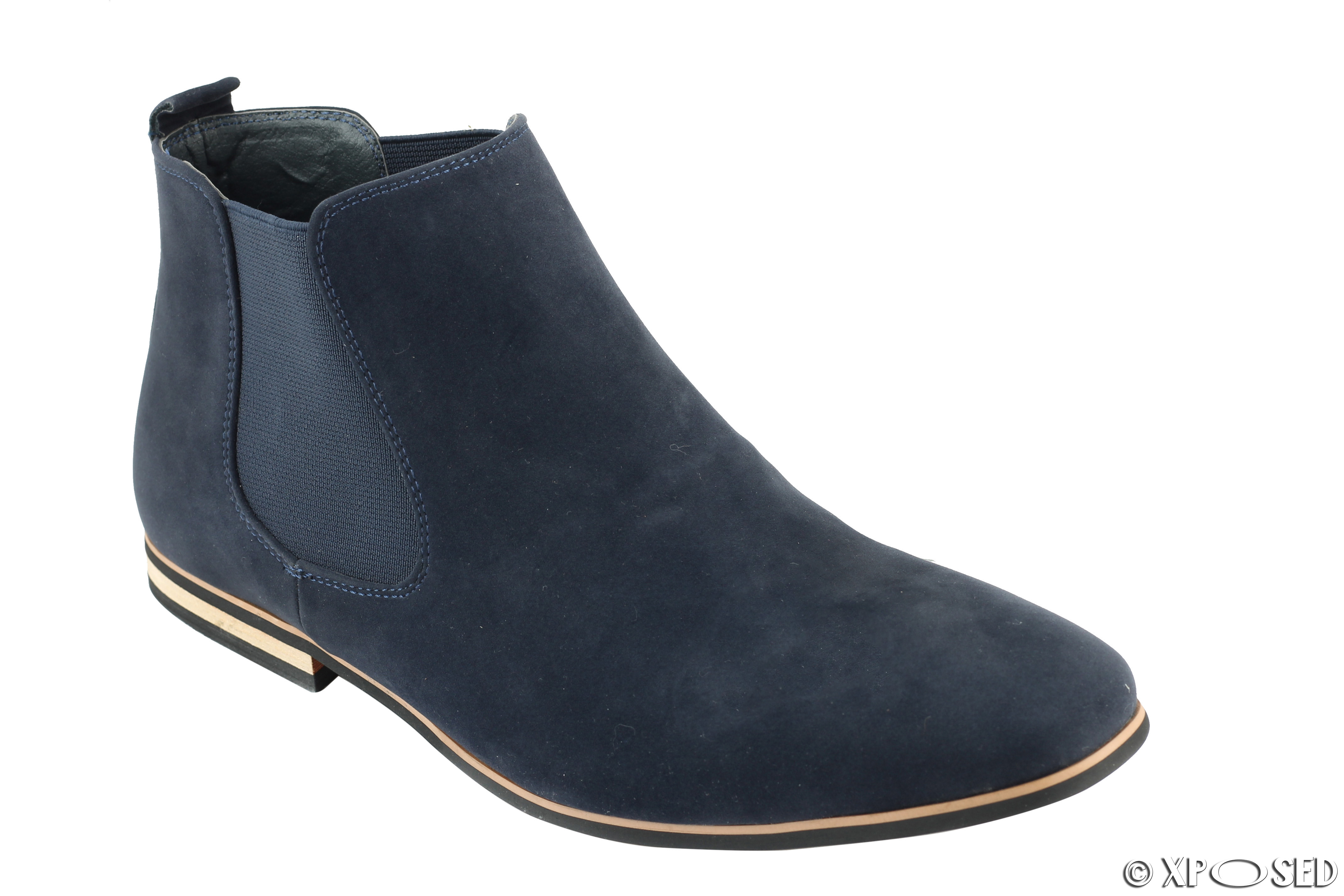 Mens Suede Chelsea Boots Italian Style Smart Casual Desert Dealer Ankle ...