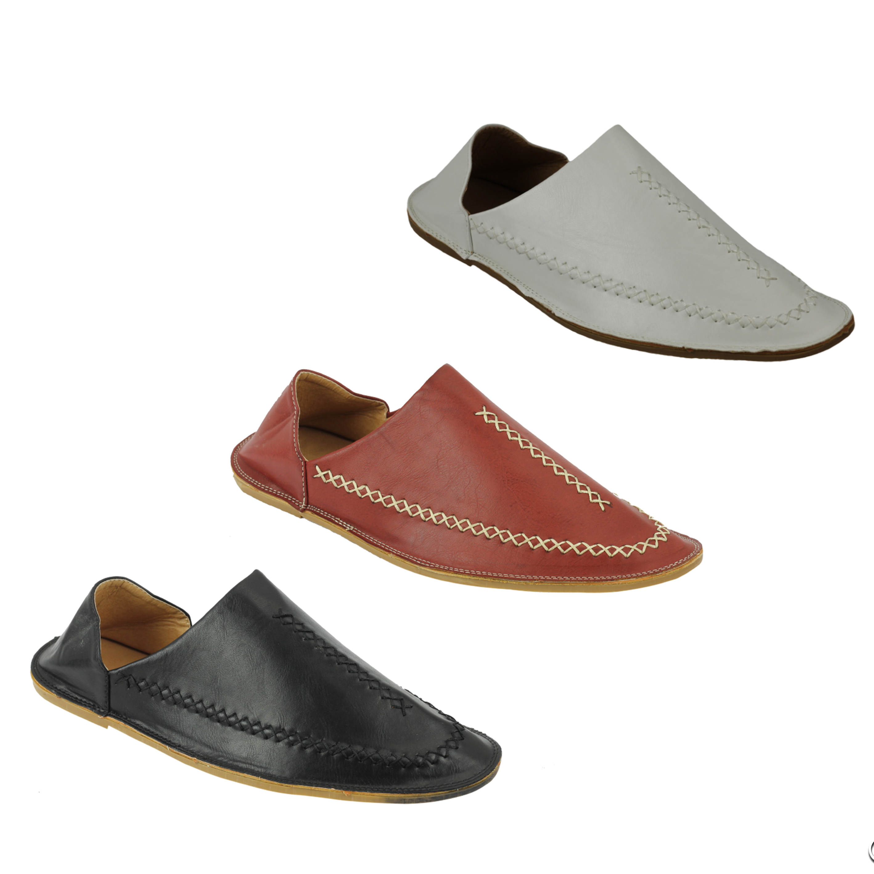 Classic Mens Faux Leather Moroccan 